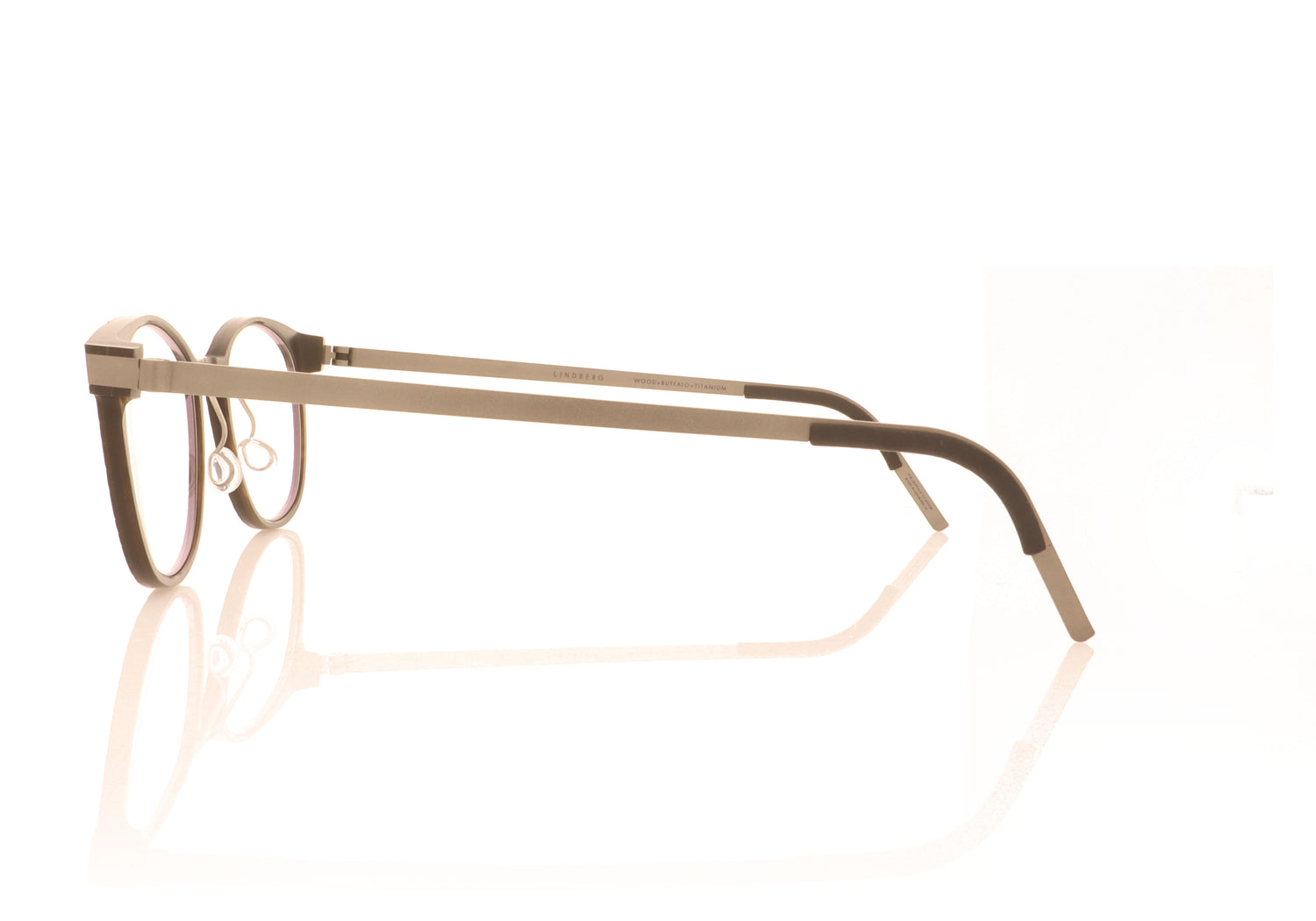 Lindberg buffalo 1818 WB11 10 Dark Brown Glasses - Side