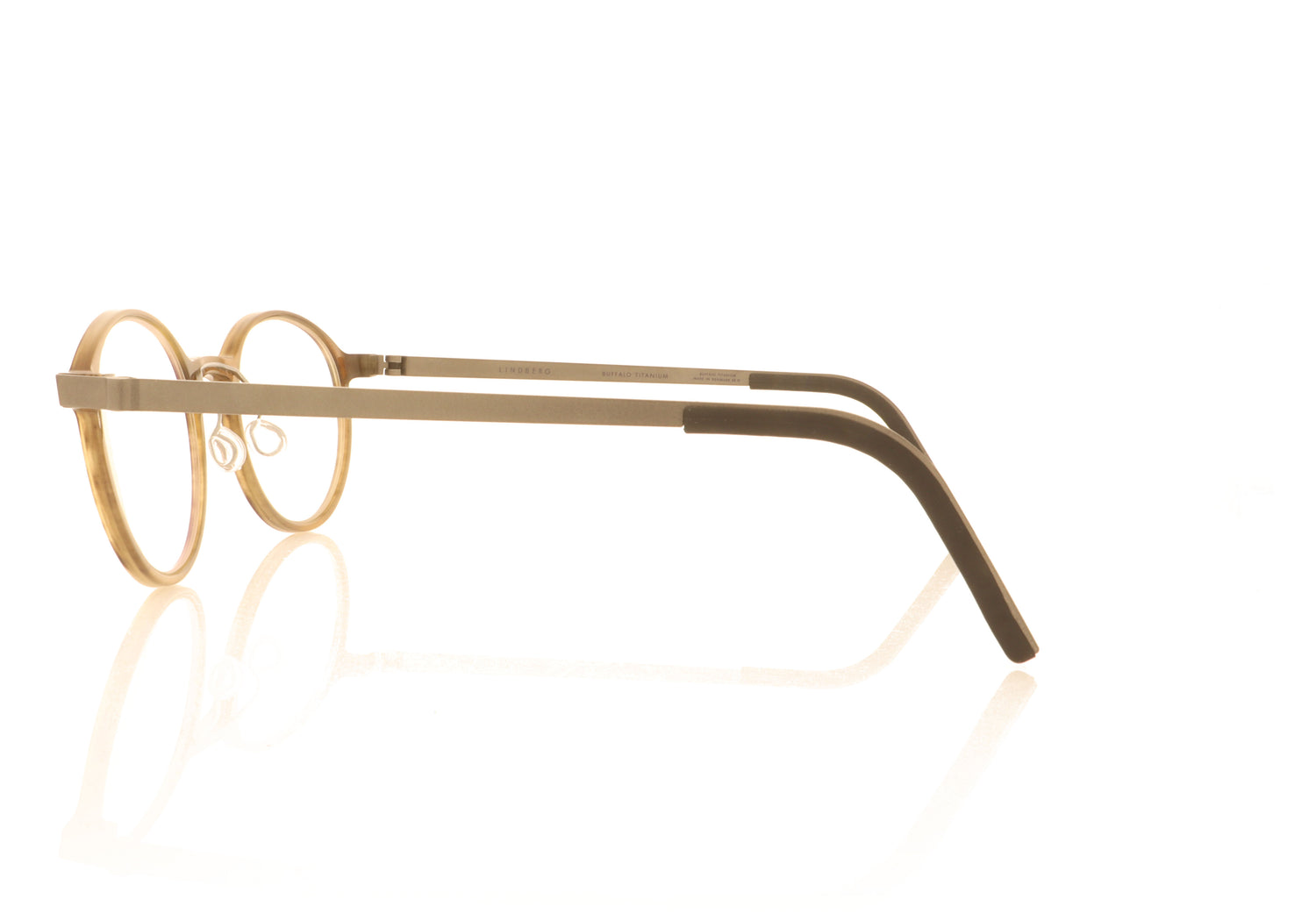 Lindberg buffalo 1828 H16 10 Light Brown Glasses - Side