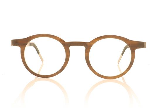 Lindberg buffalo 1846 H18 10 Medium Brown Glasses - Front