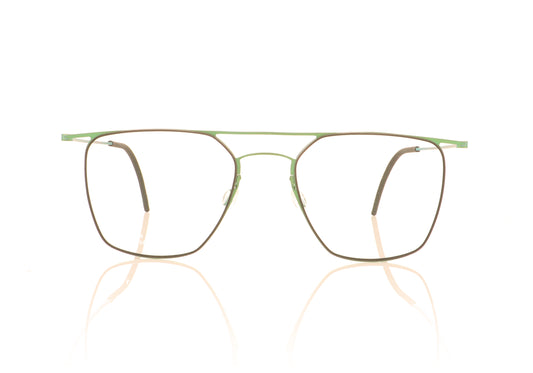 Lindberg thintanium 5502 117 GR82 Green Glasses - Front