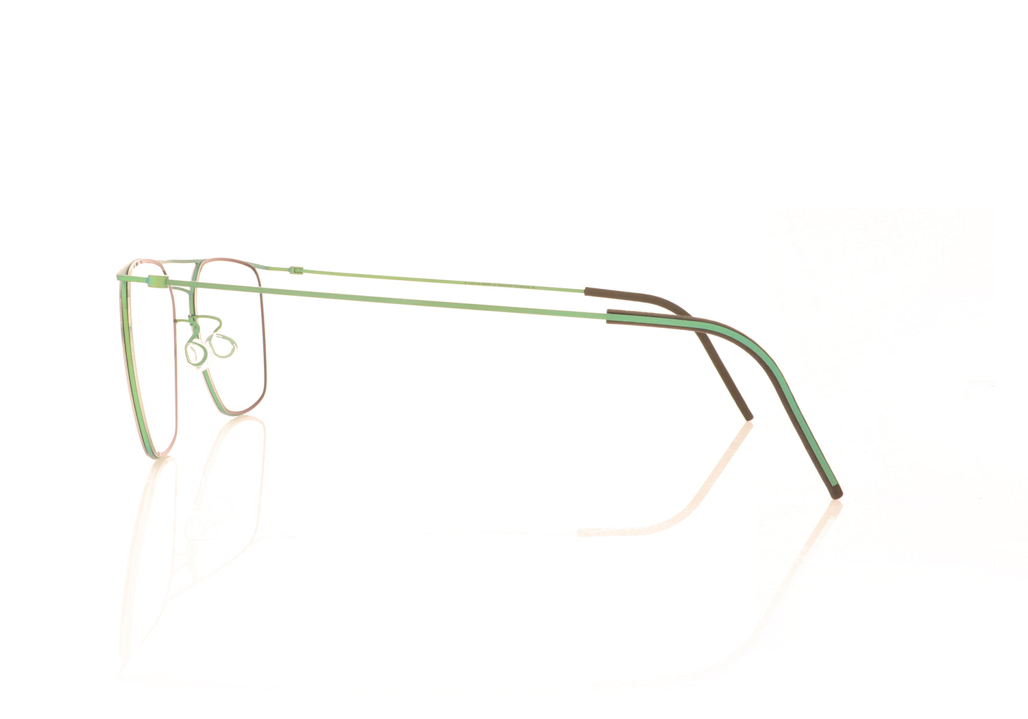 Lindberg thintanium 5502 117 GR82 Green Glasses - Side