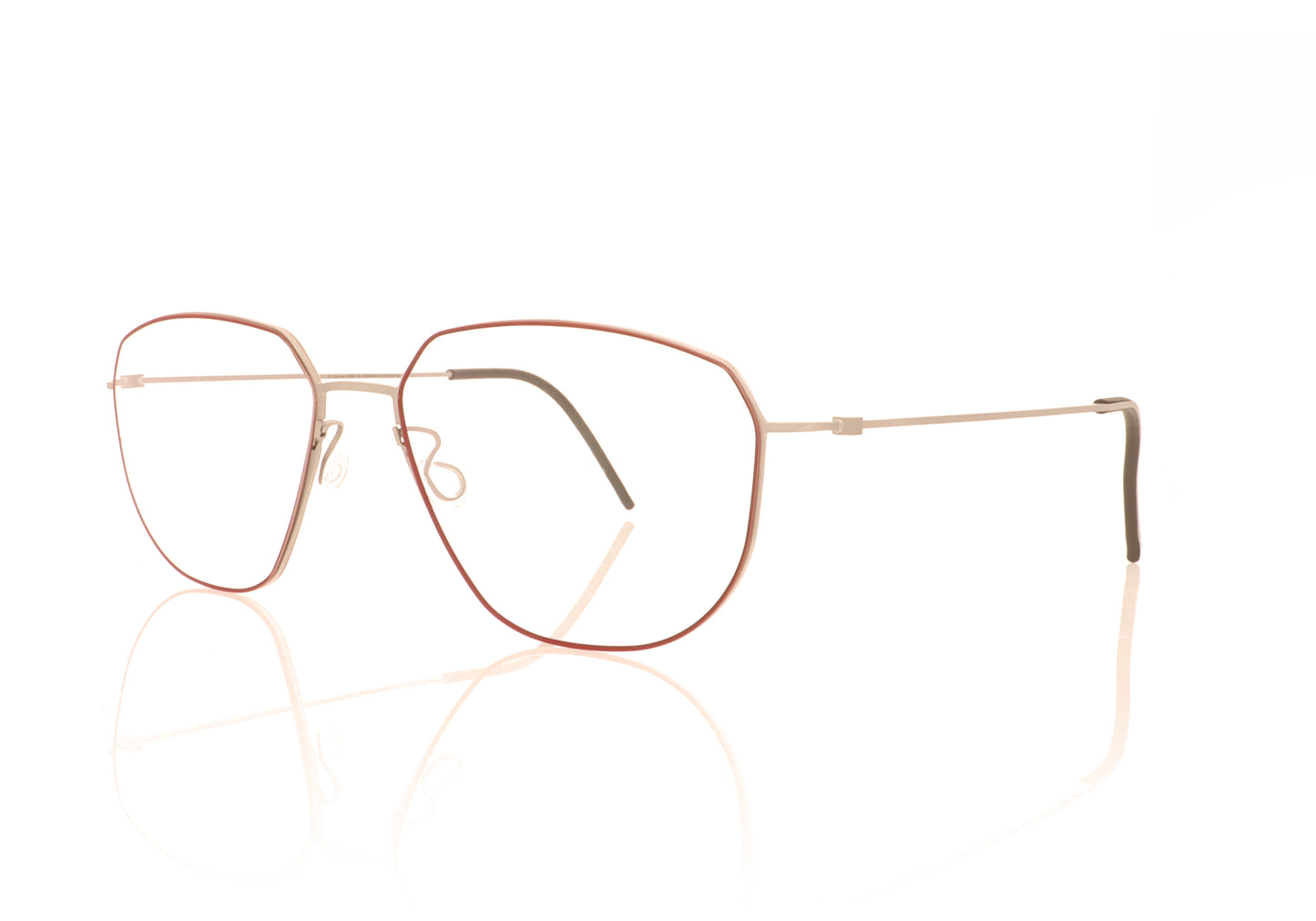 Lindberg thintanium 5505 05 GR92 Silver Glasses - Angle