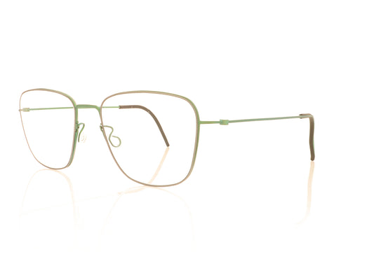 Lindberg thintanium 5506 117 GR77 Green Glasses - Angle