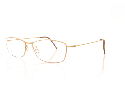 Lindberg thintanium 5510 PGT GR84 Gold Glasses - Angle