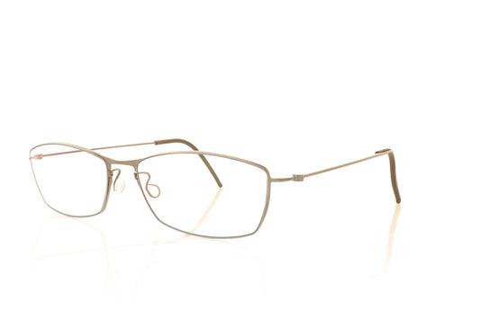 Lindberg thintanium 5510 PU16 GR88 Silver Glasses - Angle