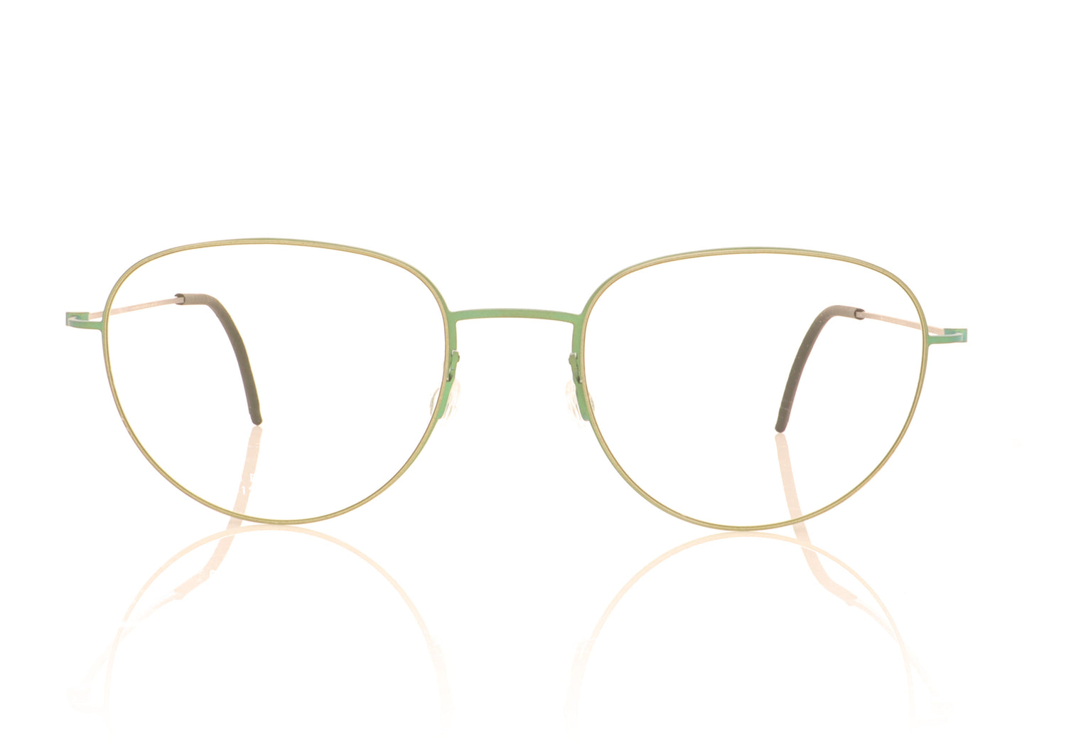 Lindberg thintanium 5512 117 GR77 Green Glasses - Front