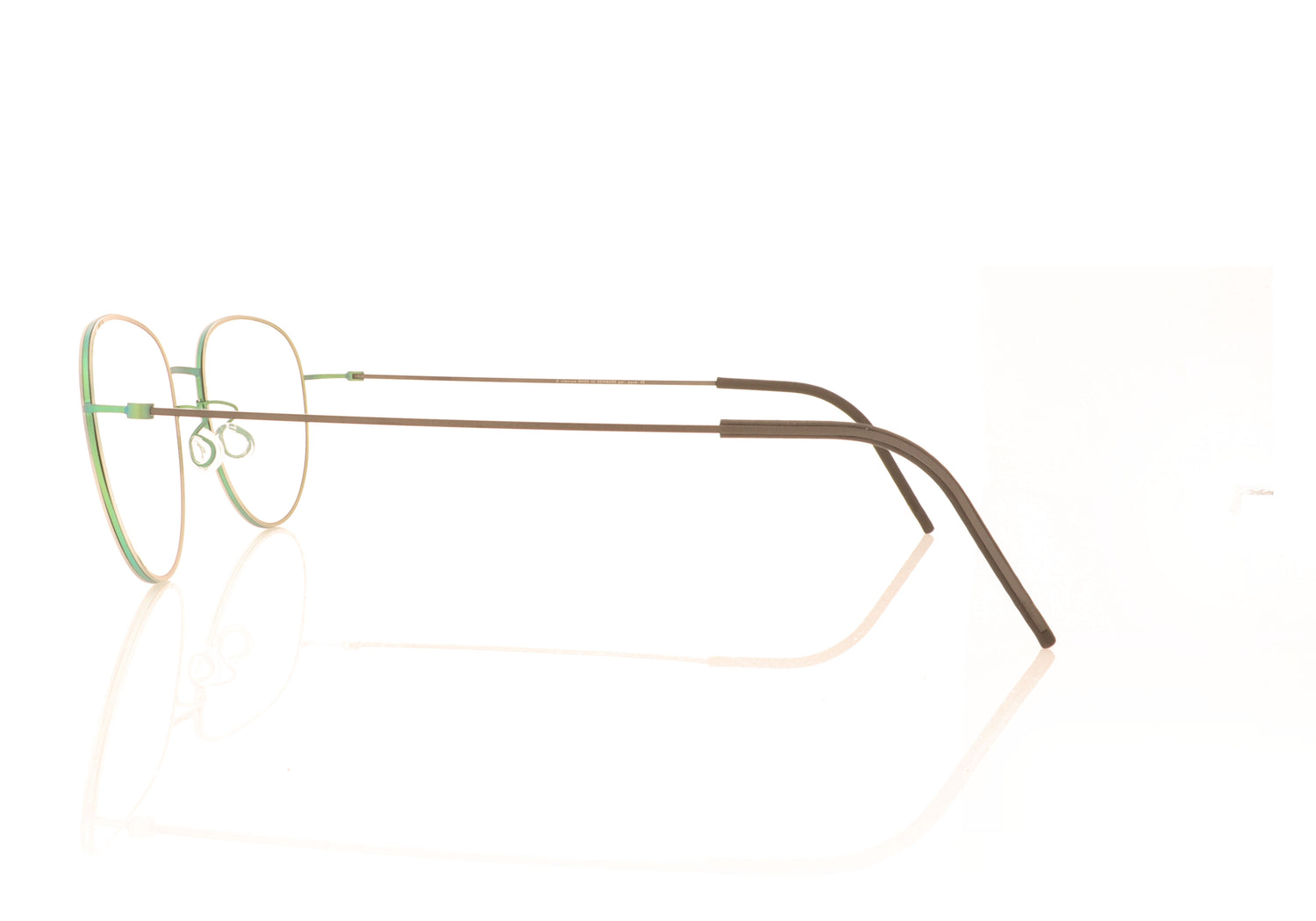 Lindberg thintanium 5512 117 GR77 Green Glasses - Side