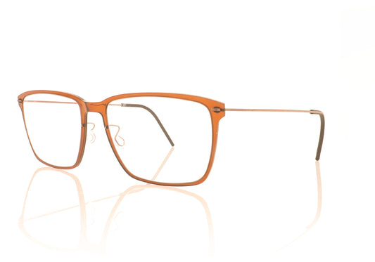 Lindberg n.o.w 6505 CO2 Brown Glasses - Angle