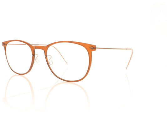Lindberg n.o.w 6529 C03 Burgundy Glasses - Angle
