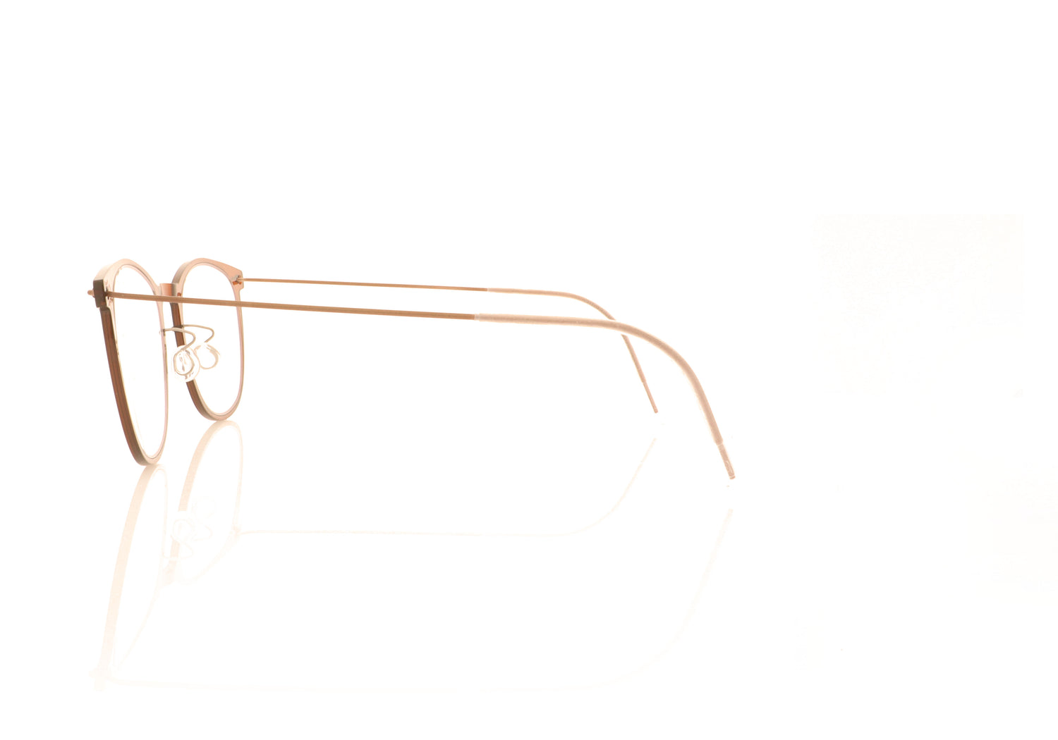 Lindberg n.o.w 6529 C03 Burgundy Glasses - Side