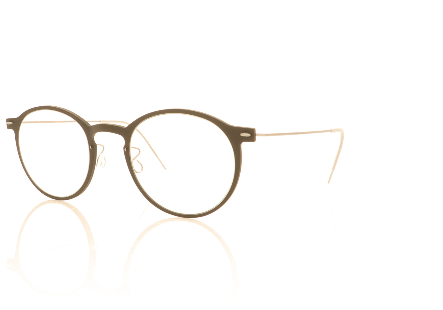 Lindberg n.o.w 6541 D16 10 Brown Glasses - Angle
