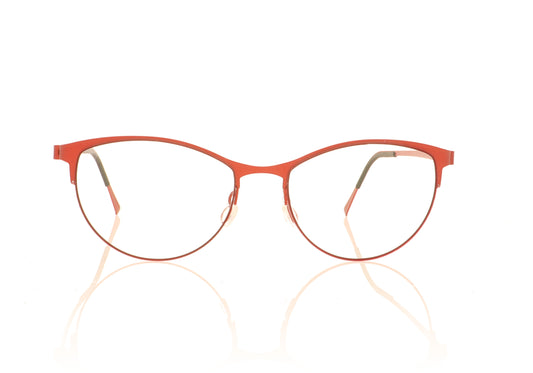 Lindberg 7418 U33 Red Glasses - Front