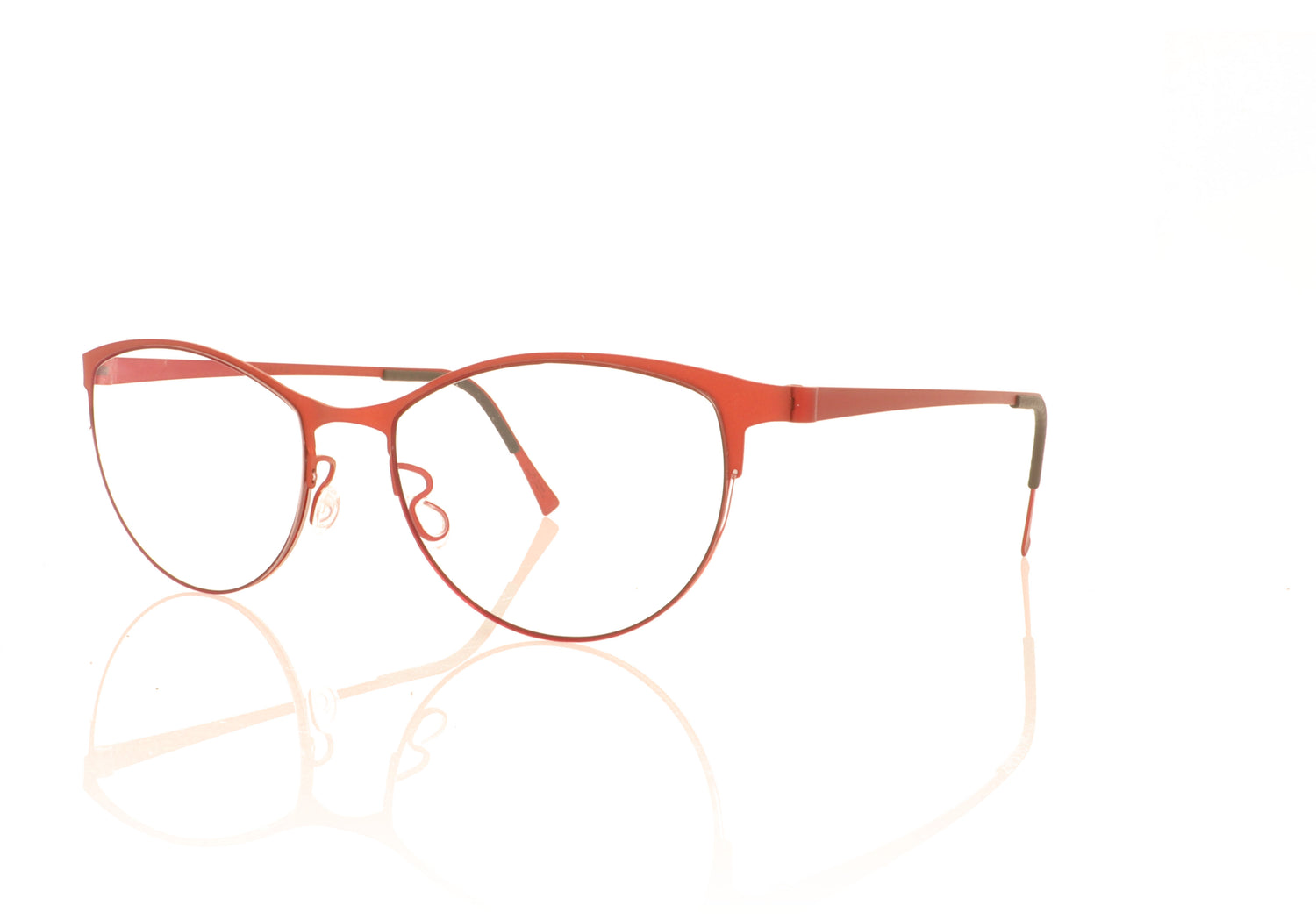 Lindberg 7418 U33 Red Glasses - Angle