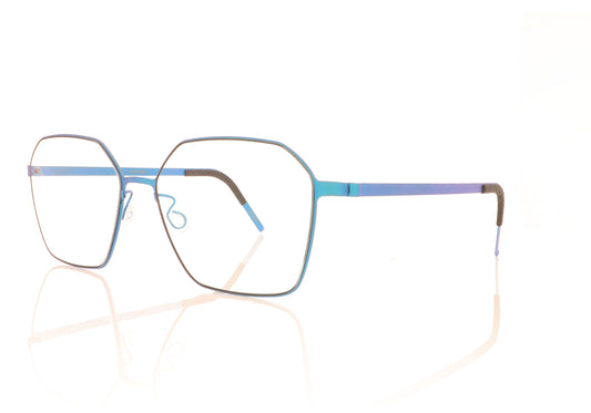 Lindberg Strip 9624 80 Blue Glasses - Angle