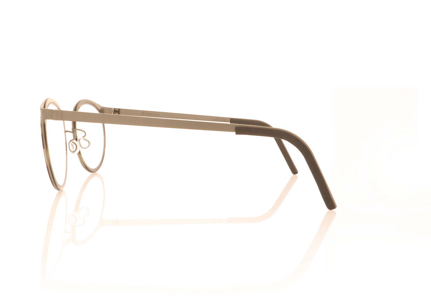Lindberg Strip 9704 10 K250 Silver Glasses - Side