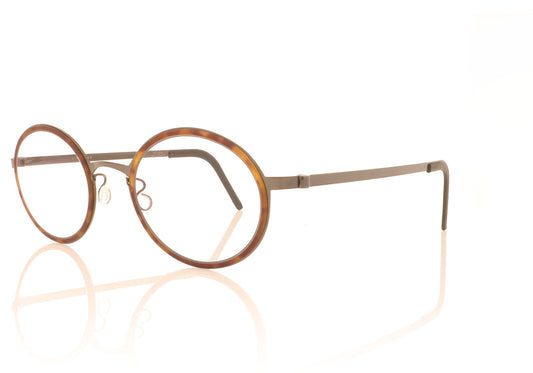 Lindberg Strip 9707 K25M PU9 Tortoise Glasses - Angle