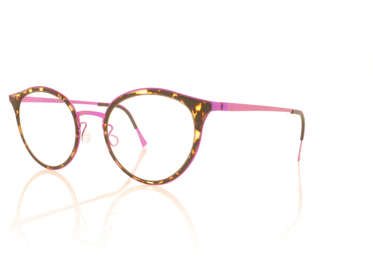 Lindberg Strip 9728 75 GR77 Purple Glasses - Angle