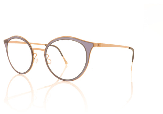 Lindberg Strip 9728 K181 U15 Blue Bronze Glasses - Angle