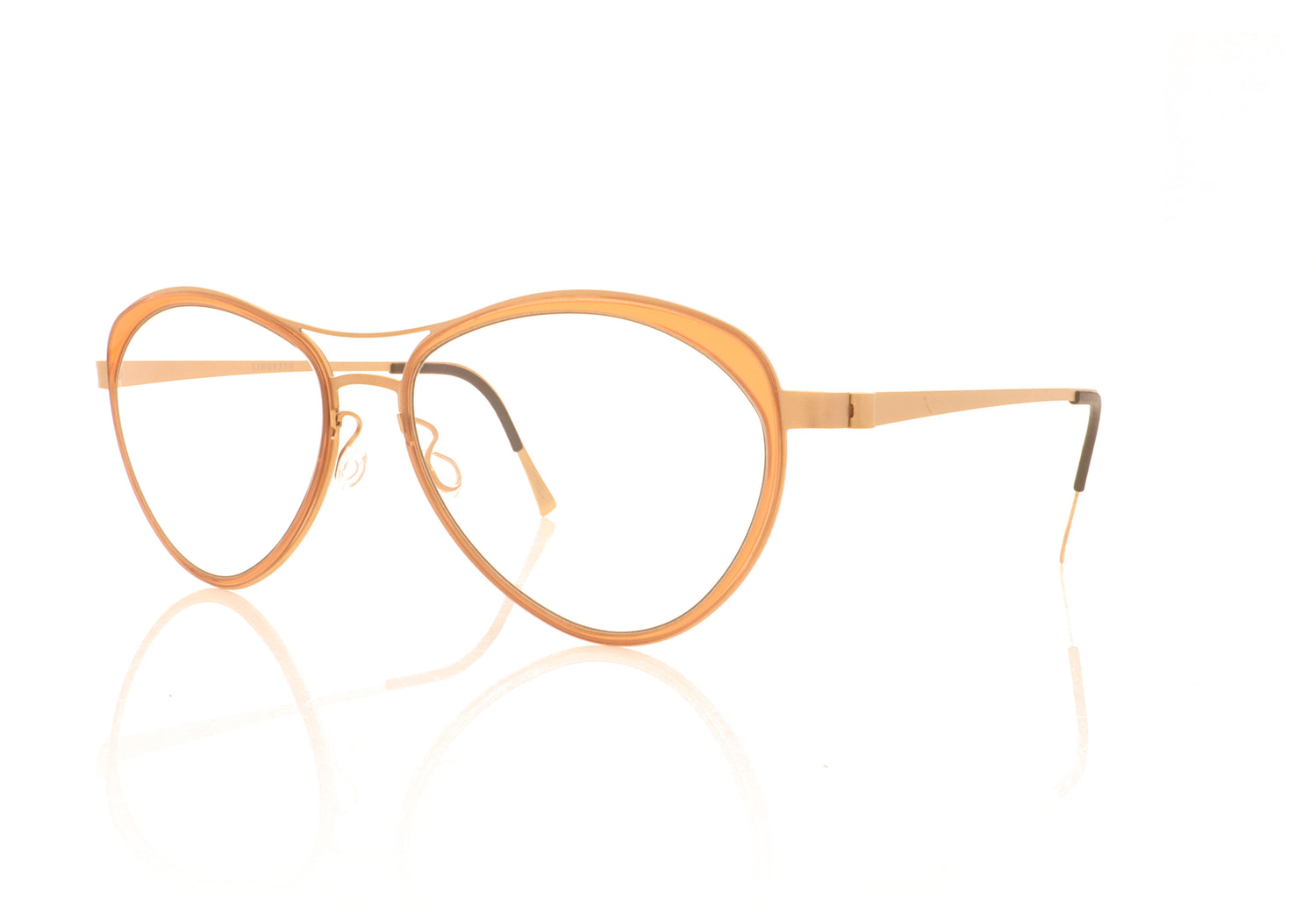 Lindberg Strip 9746 U15 K255 Gold Glasses - Angle