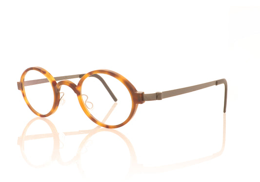 Lindberg 1011 AB76 Tortoise Glasses - Angle