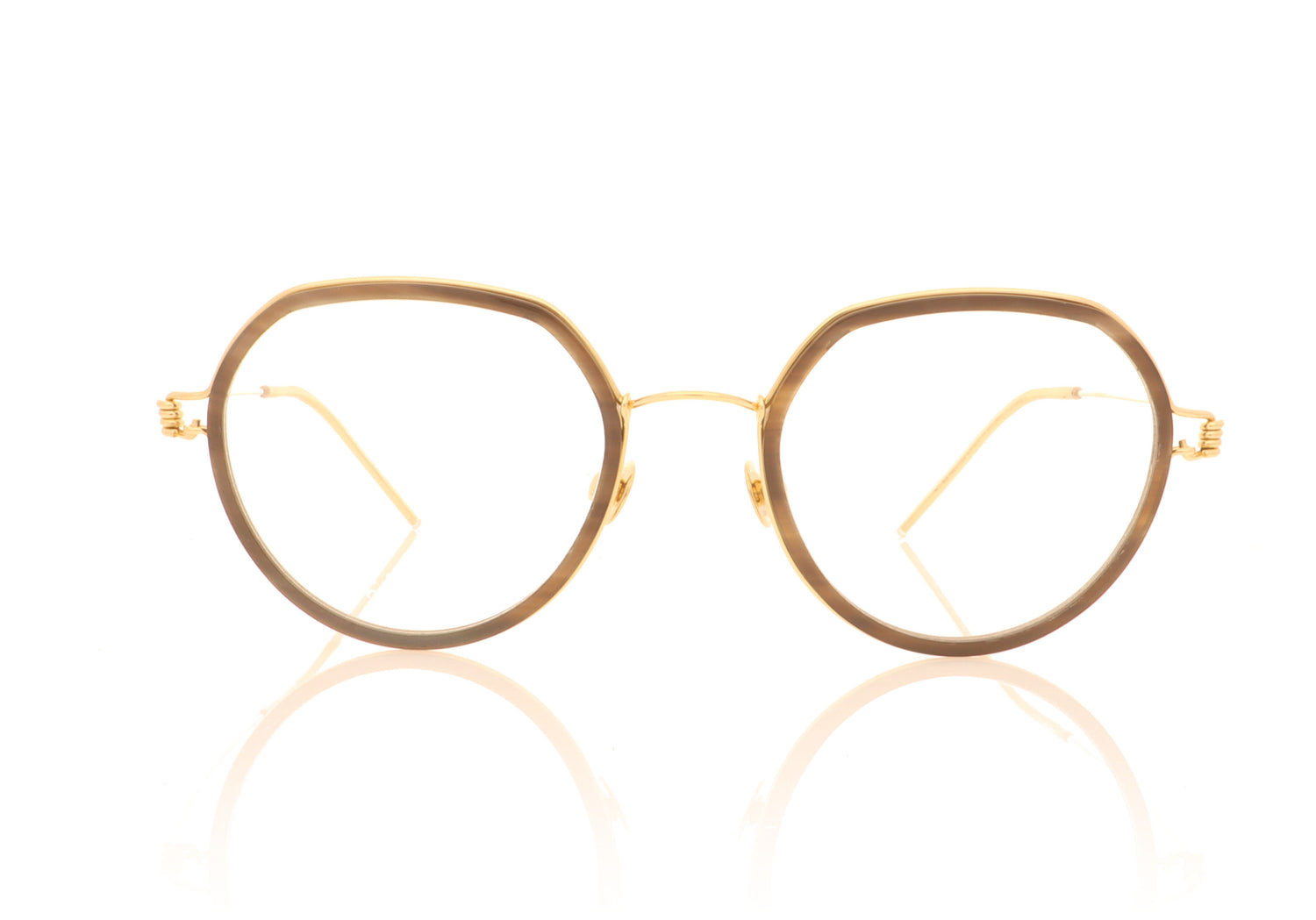 Lindberg Gillian Precious H50 Unica Tortoise Gold Glasses - Front
