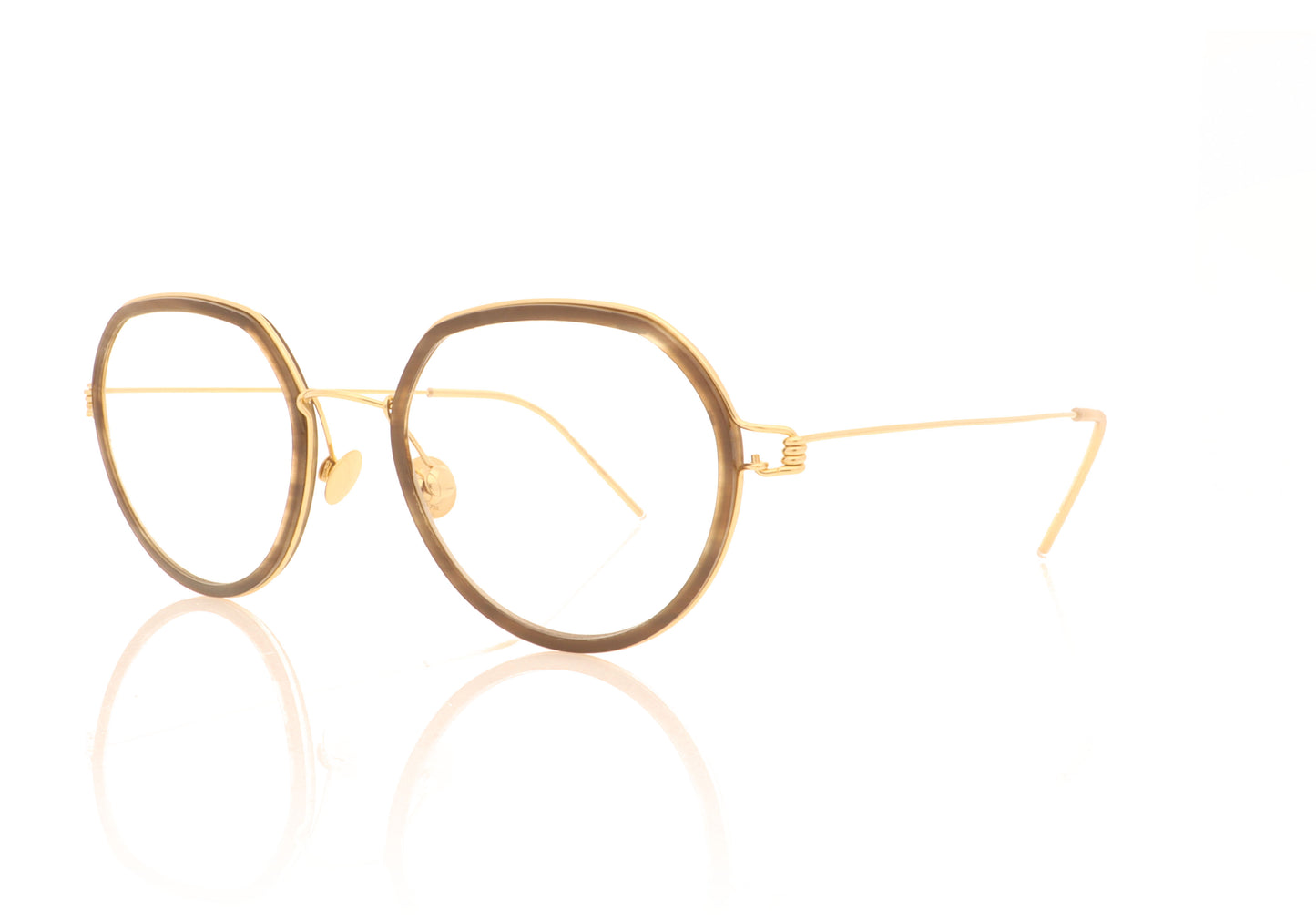 Lindberg Gillian Precious H50 Unica Tortoise Gold Glasses - Angle