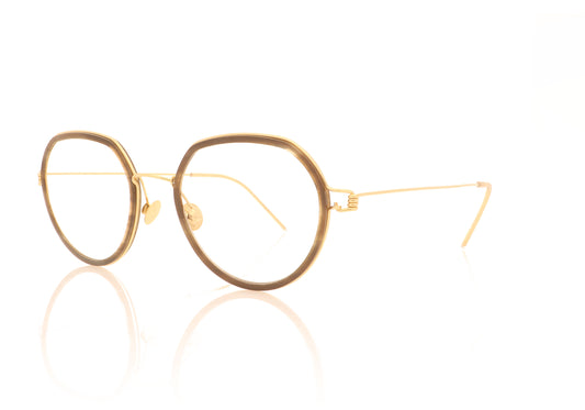 Lindberg Gillian Precious H50 Unica Tortoise Gold Glasses - Angle