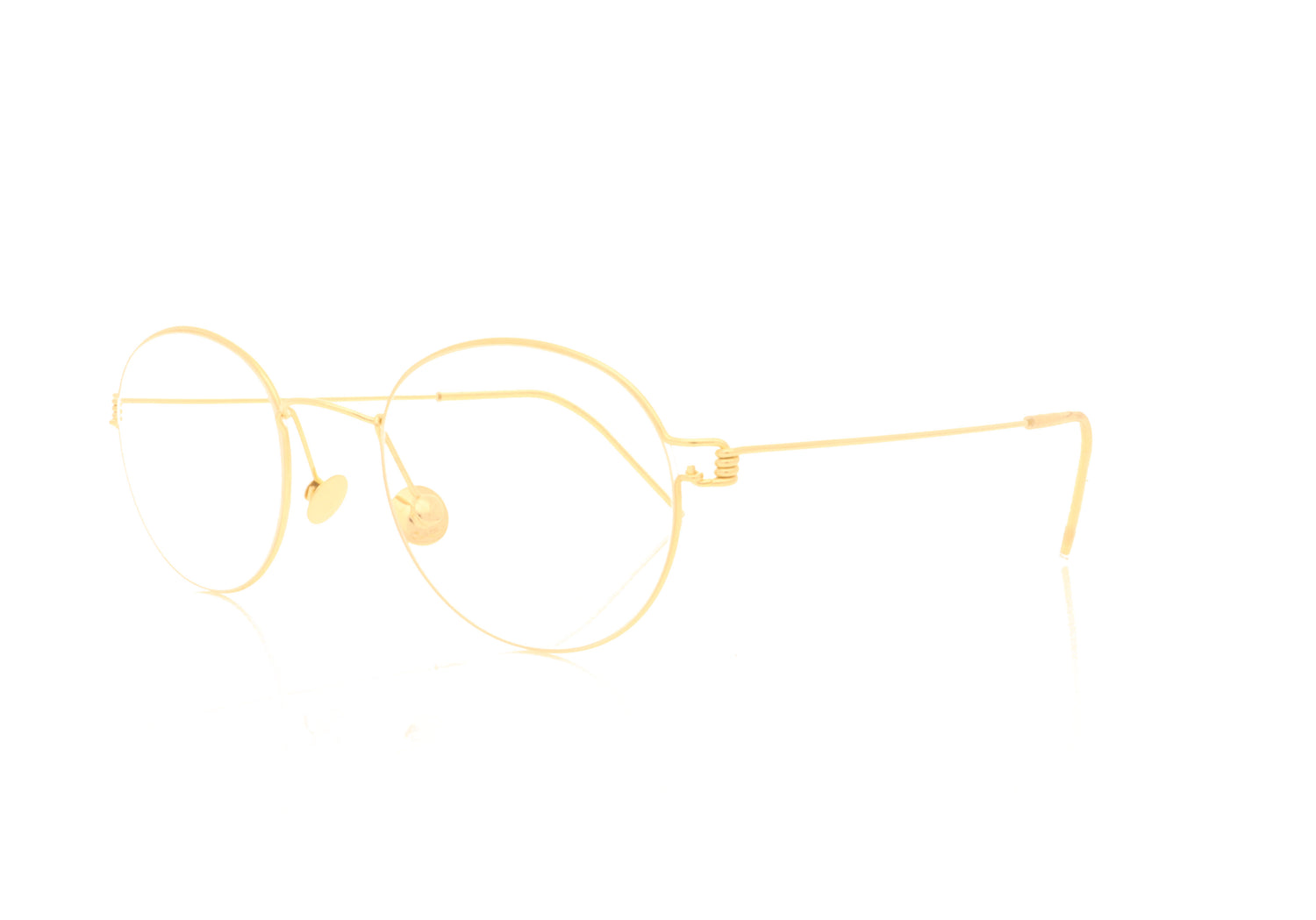 Lindberg Air Rim Morten Precious YG Gold Glasses - Angle