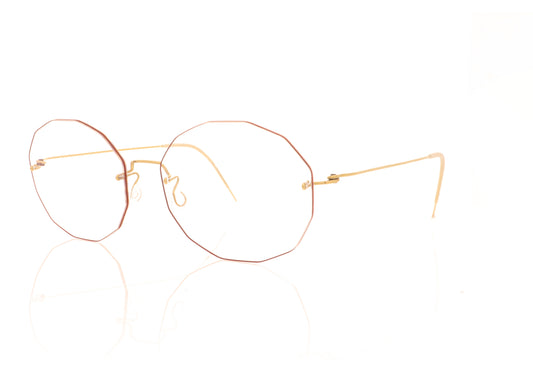 Lindberg Spirit 2324 Basic PGT GC92 Gold Glasses - Angle