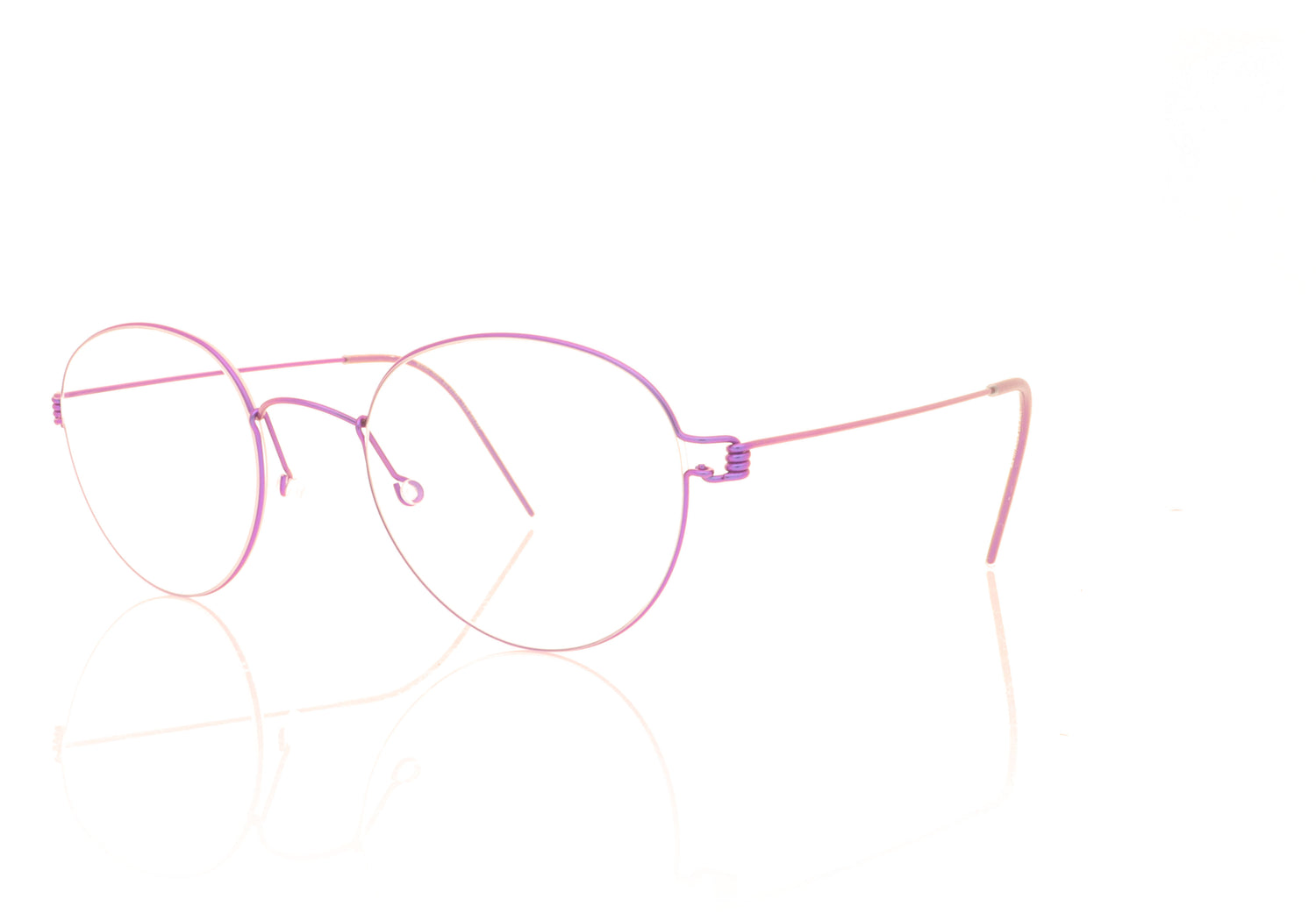 Lindberg Air Rim Bo P77 Purple Glasses - Angle