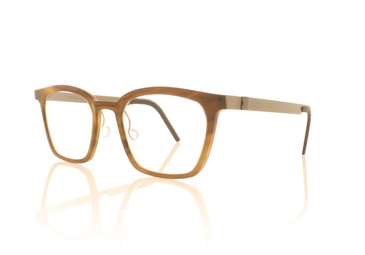 Lindberg buffalo 1860 H18 Medium Brown Glasses - Angle