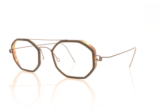 Lindberg Air Rim Freddie K241 U16 Tortoise Glasses - Angle