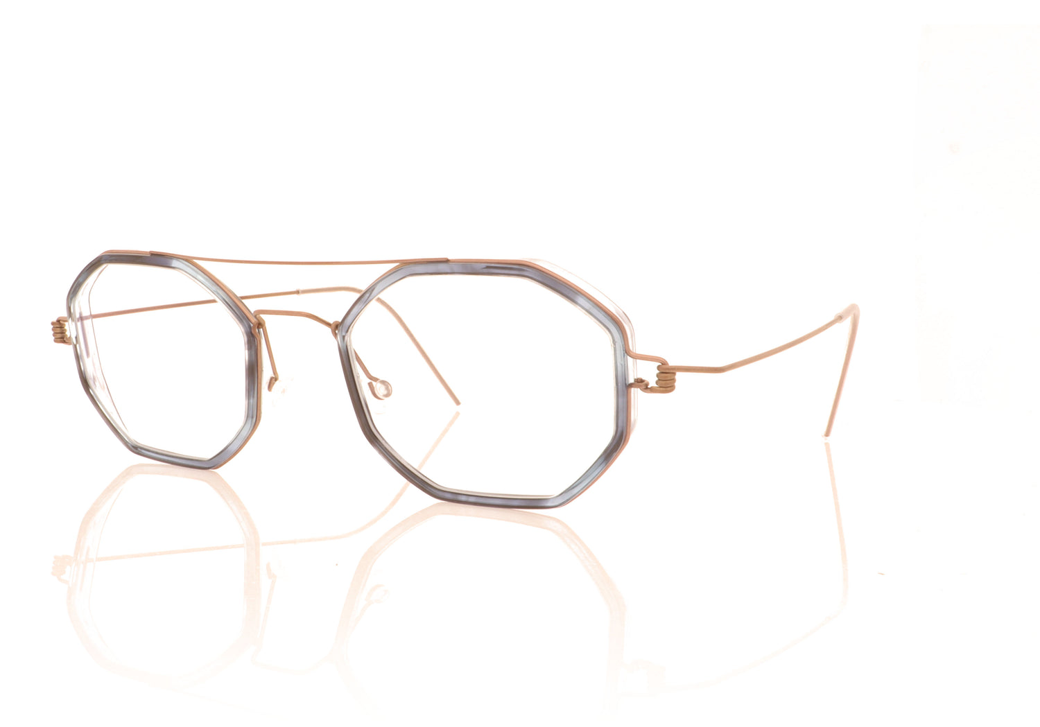 Lindberg Air Rim Freddie U12 K228 Bronze Glasses - Angle