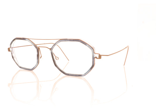Lindberg Air Rim Freddie U12 K228 Bronze Glasses - Angle