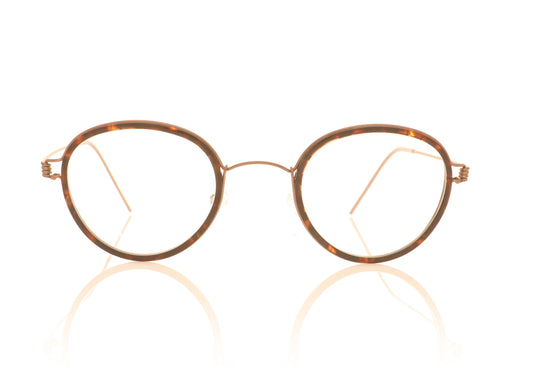 Lindberg Air Rim Jackie U12 K204 Pink Tortoise Glasses - Front