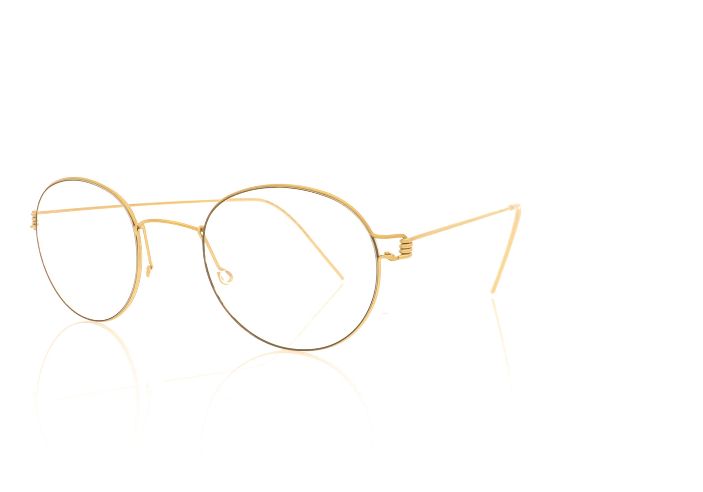 Lindberg Morten GT GR85 Matte Gold Glasses - Angle