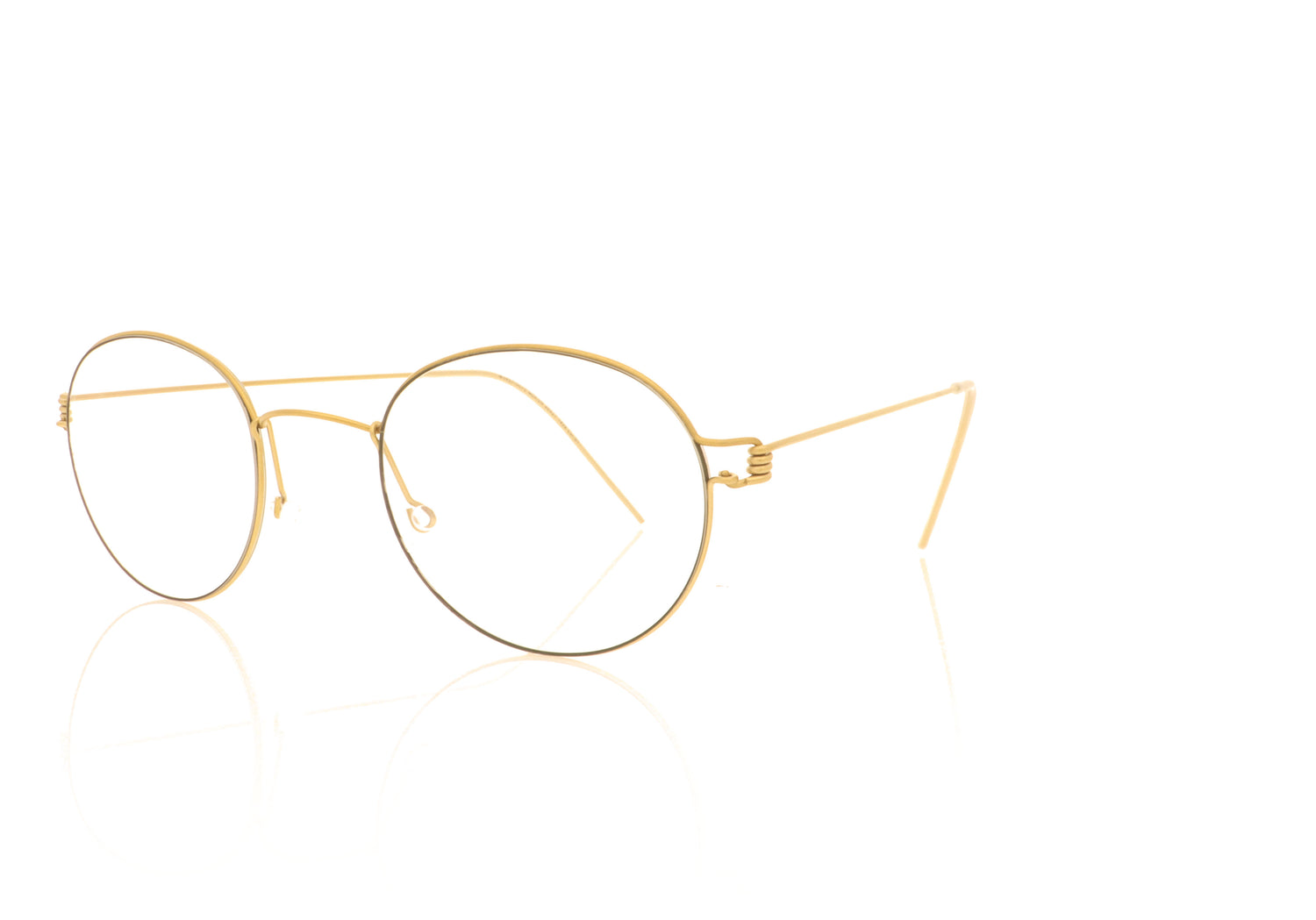 Lindberg Morten GT GR85 Matte Gold Glasses - Angle
