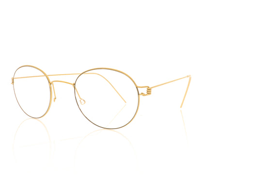 Lindberg Morten GT GR85 Matte Gold Glasses - Angle