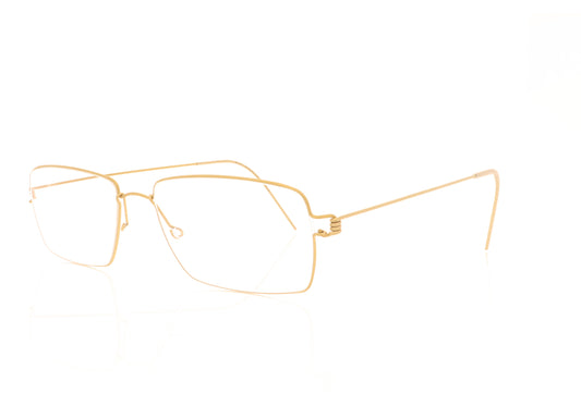 Lindberg Air Rim Nikolaj GT Gold Glasses - Angle