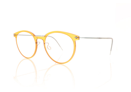Lindberg NOW6537 CO9 T804 P25 Orange Glasses - Angle