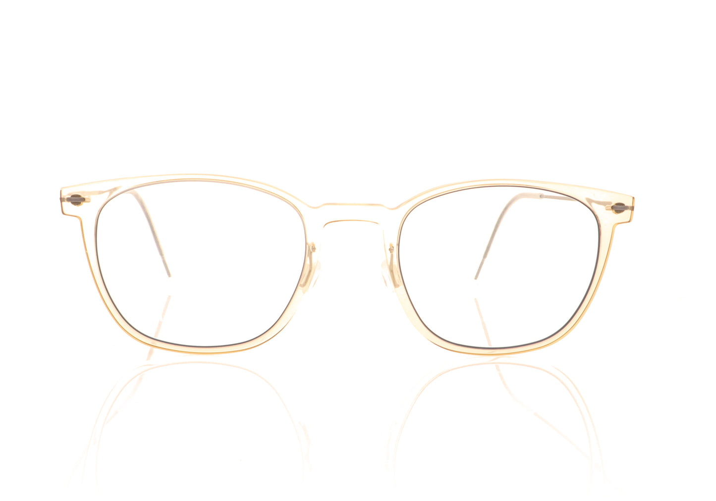 Lindberg 6609 C21 Crystal Brown Glasses - Front