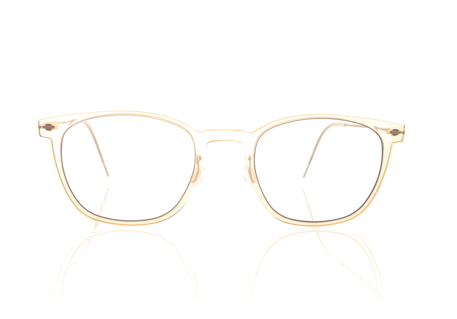 Lindberg 6609 C21 Crystal Brown Glasses - Front