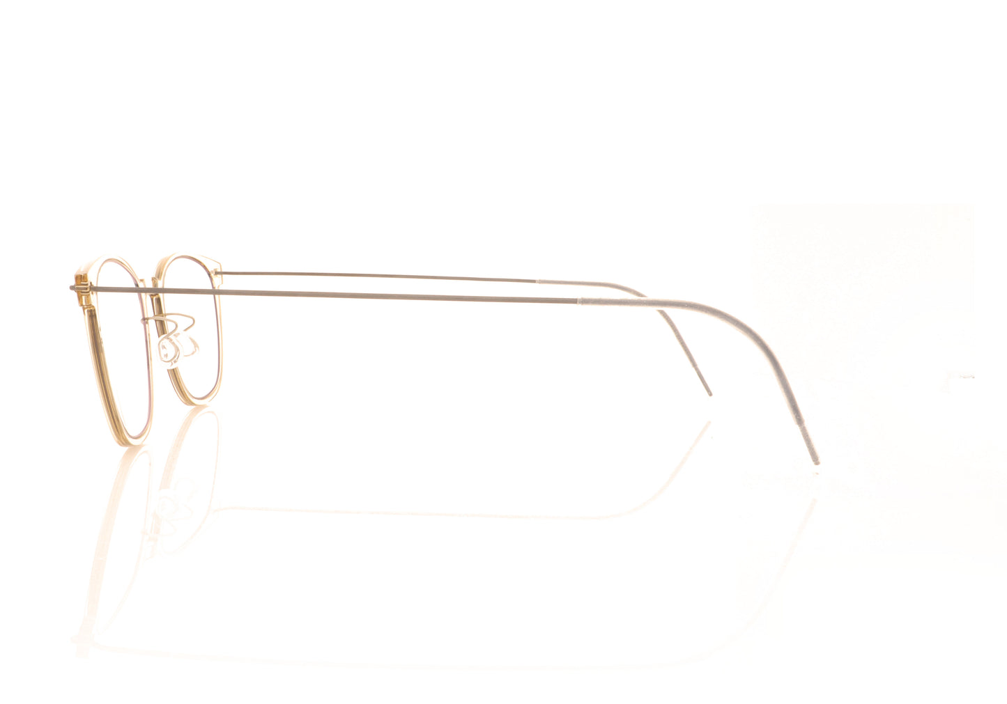 Lindberg 6609 C21 Crystal Brown Glasses - Side
