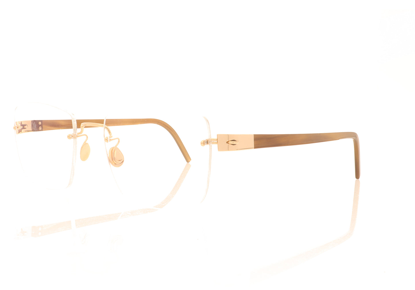 Lindberg spirit 2369 847AQ medium brown Glasses - Angle