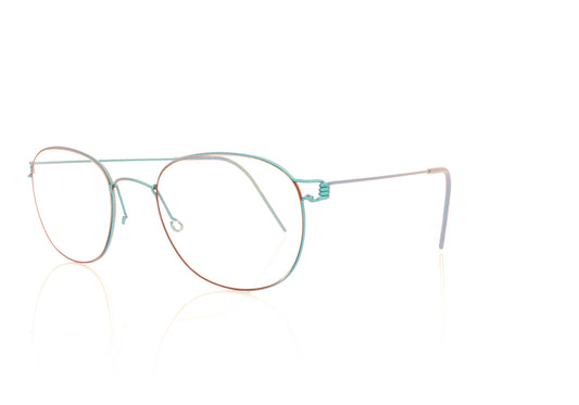 Lindberg Air Rim Robin P85 Green Glasses - Angle