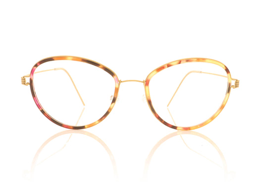 Lindberg Air Rim Sasha GT K214 Gold Glasses - Front