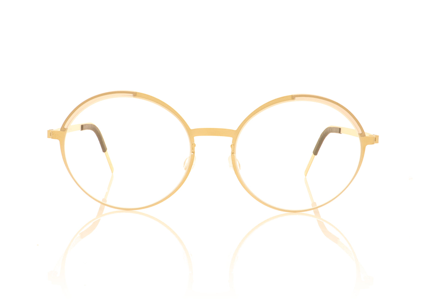 Lindberg 9853 GT K115 Gold Glasses - Front
