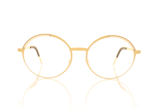 Lindberg 9853 GT K115 Gold Glasses - Front
