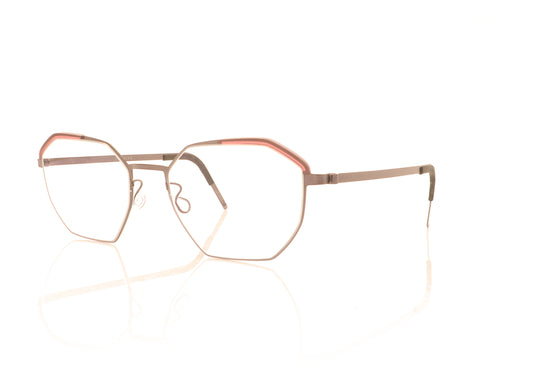 Lindberg 9854 T30 PU14 K260 Gunmetal Glasses - Angle