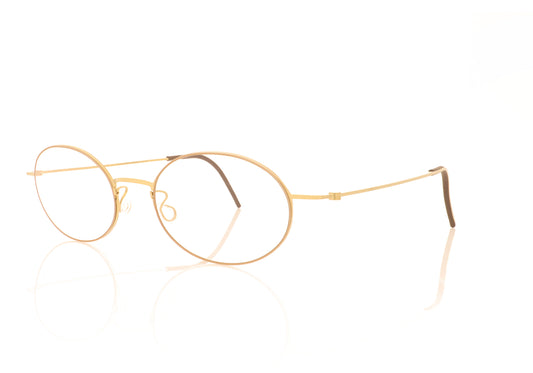 Lindberg 5503 GT Gold Glasses - Angle